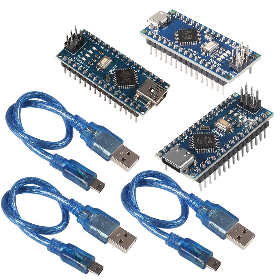 Arduino Uno Starter Kit - وحدة تحكم صغيرة مع كابل USB