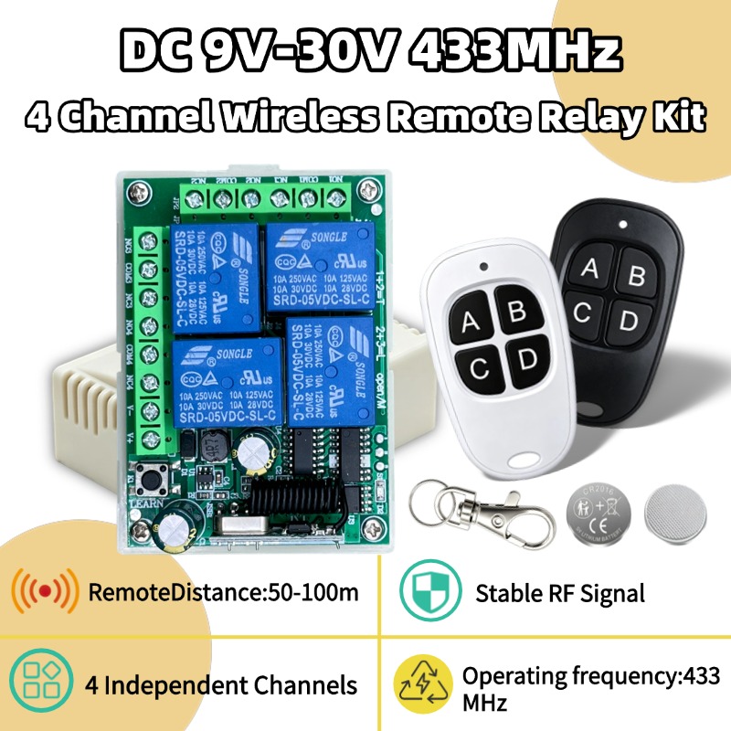 Rf 433Mhz Module - جهاز تحكم عن بعد لاسلكي عالمي