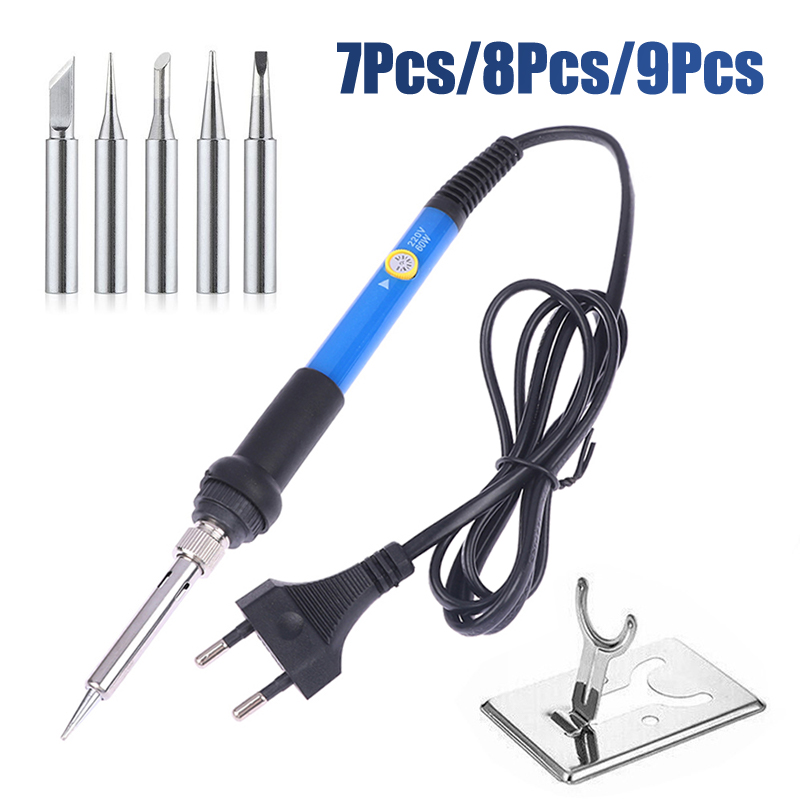 مكواة لحام قابلة لتعديل درجة ا - مراجعة Soldering Iron Kit وسعره