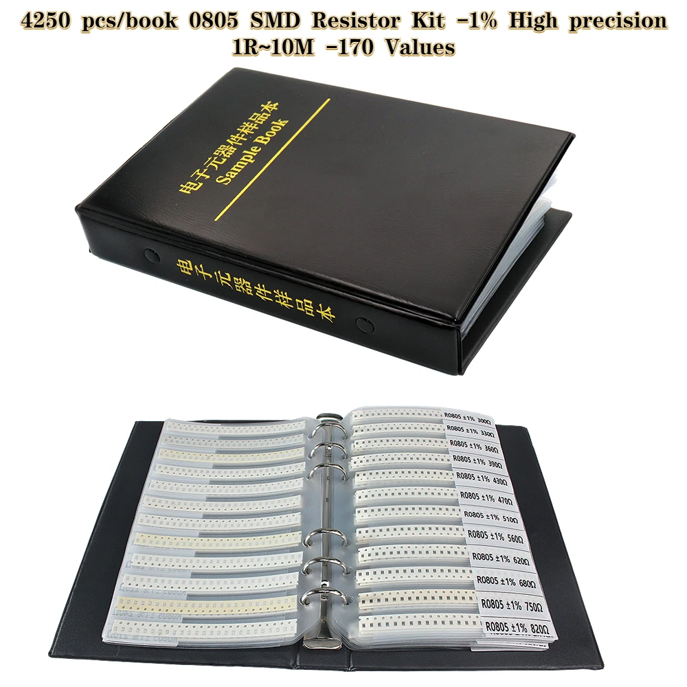 4250 قطعة 0805 SMD المقاوم كتا - مراجعة Diy Electronics Book وسعره