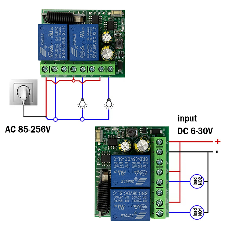 وحدة استقبال مرحل 10 أمبير، مف - مراجعة Rf 433Mhz Module وسعره