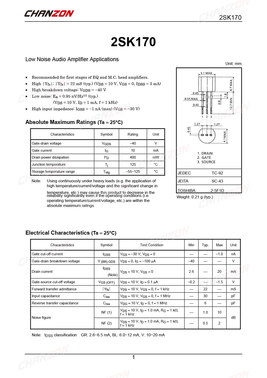 10 قطعة 2SK170 TO-92 مضخم الصو - مراجعة Diy Electronics For Sale وسعره