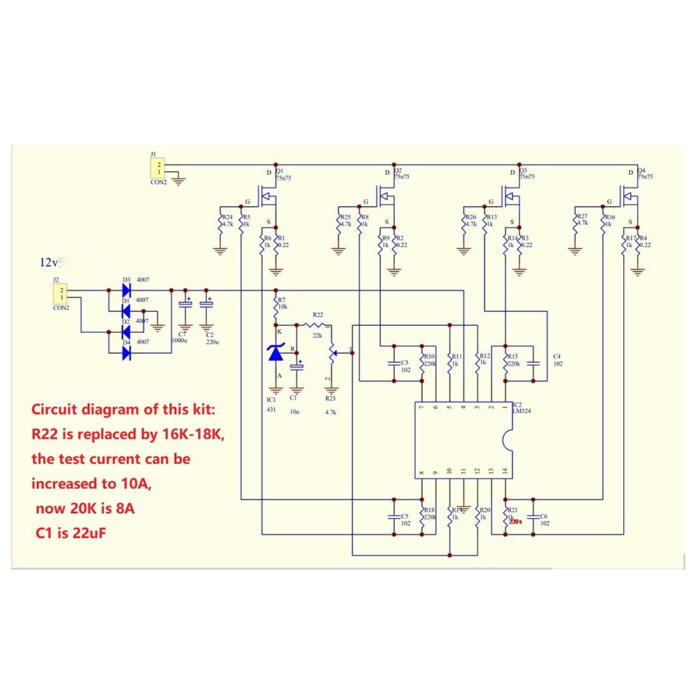 ABIY-DIY أطقم 150 واط 10A اختب - مراجعة Diy Electronic Load وسعره
