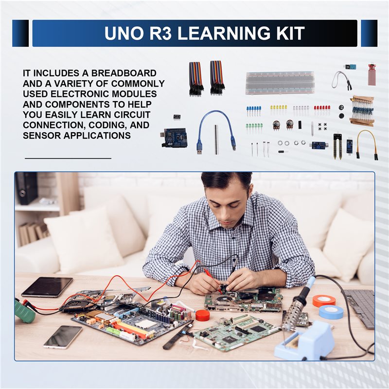مجموعة أدوات B24B للمبتدئين في - مراجعة Arduino Uno Starter Kit وسعره