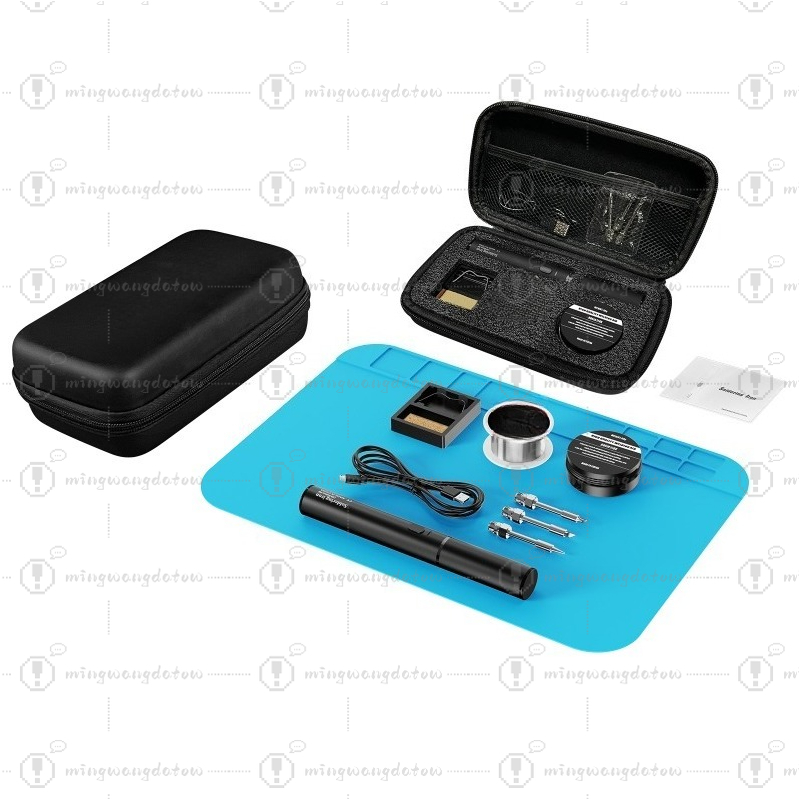 مكواة لحام لاسلكية صغيرة بمنفذ - مراجعة Soldering Iron Kit وسعره